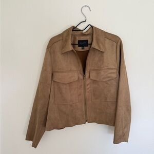 Banana Republic Vegan Suede Cropped Jacket NEW